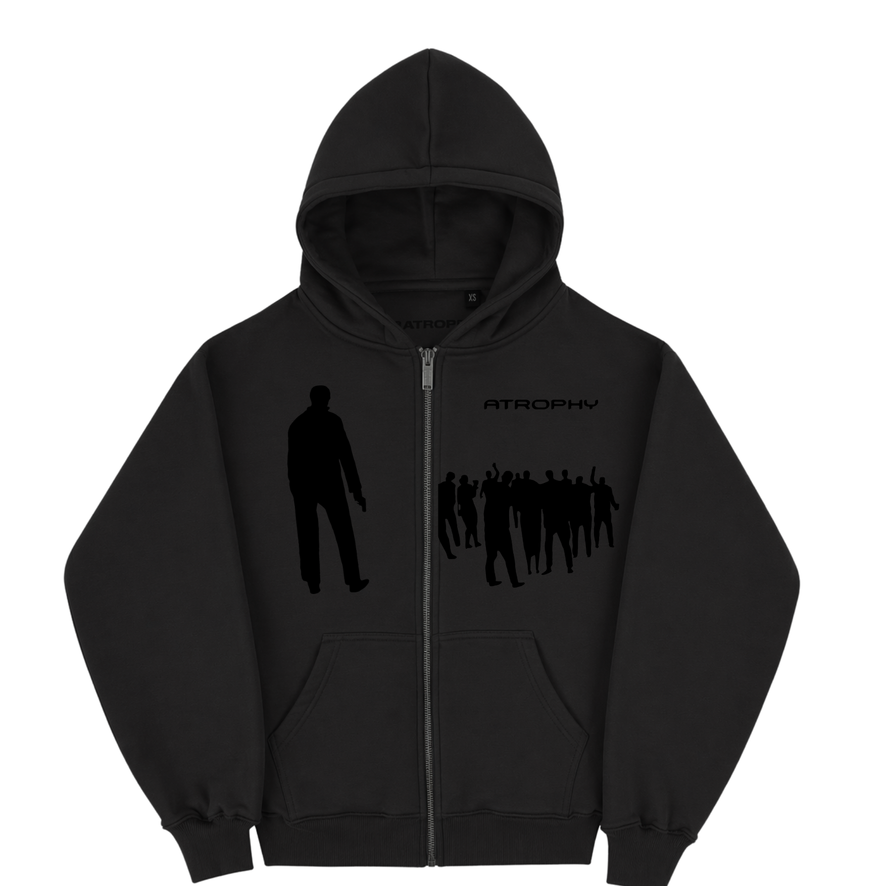 Bluza One Moment Zip 340Gsm Black