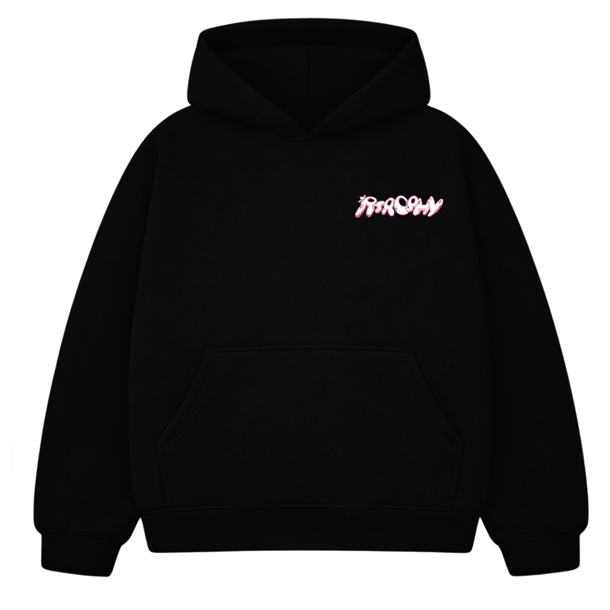 Bluza Signature Lolipop Lips marki Atrophy z nadrukiem na przodzie, czarna, komfortowa i stylowa odzież casual dla kobiet i mężczyzn.