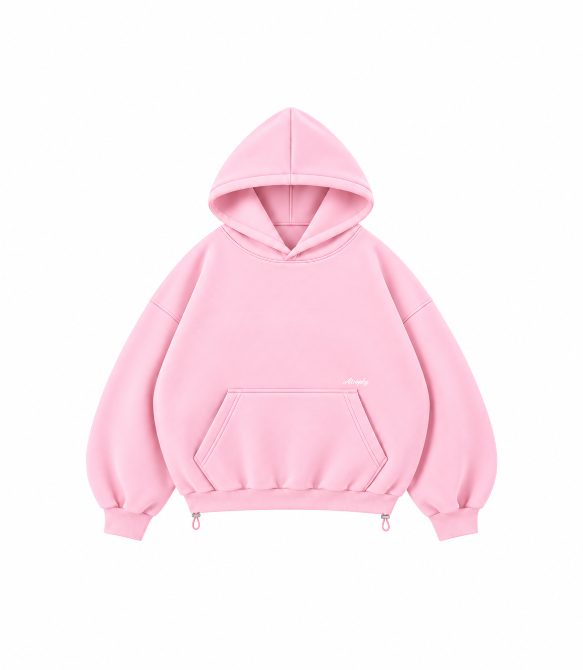 Basic Hoodie - Baby Pink – zdjęcie produktu na białym tle