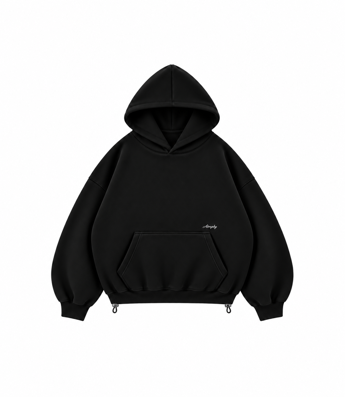 Basic Hoodie - Black – zdjęcie produktu na białym tle