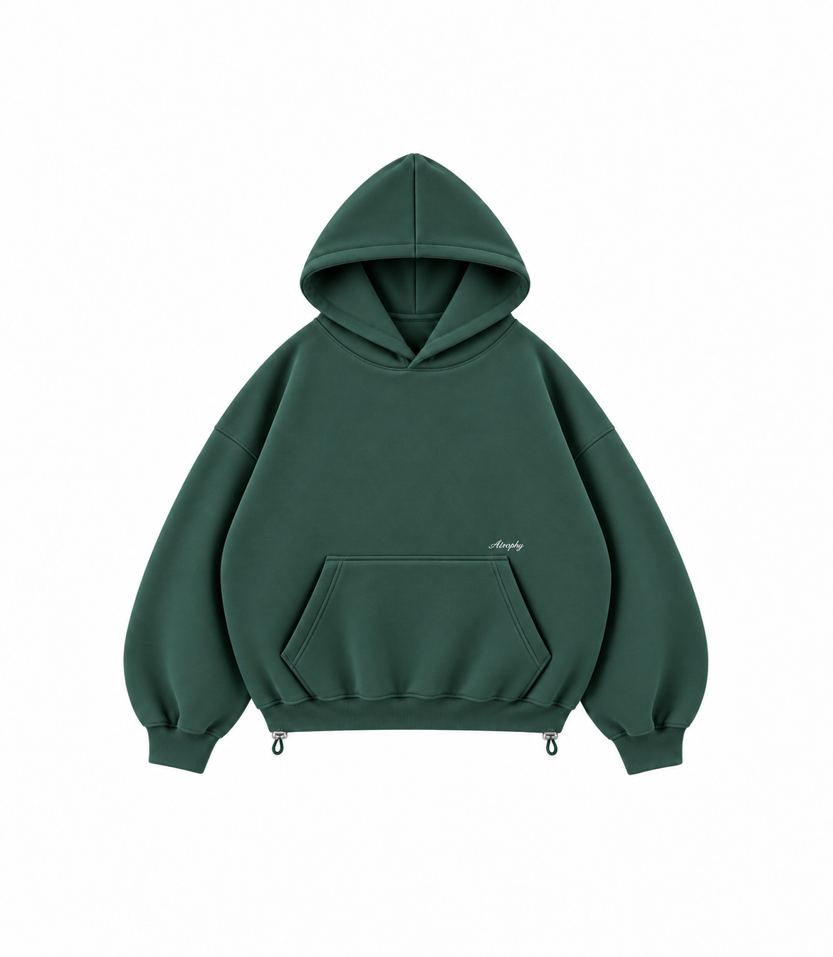 Basic Hoodie - Bottle Green – zdjęcie produktu na białym tle