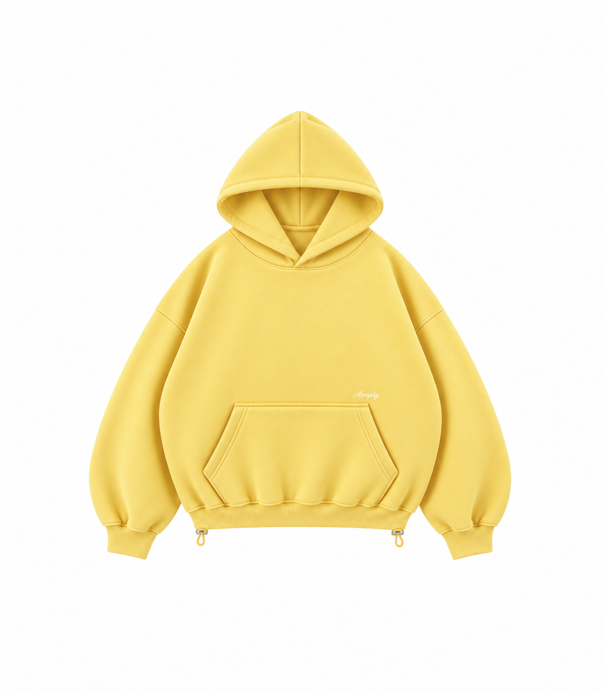Basic Hoodie - Butter Yellow – zdjęcie produktu na białym tle