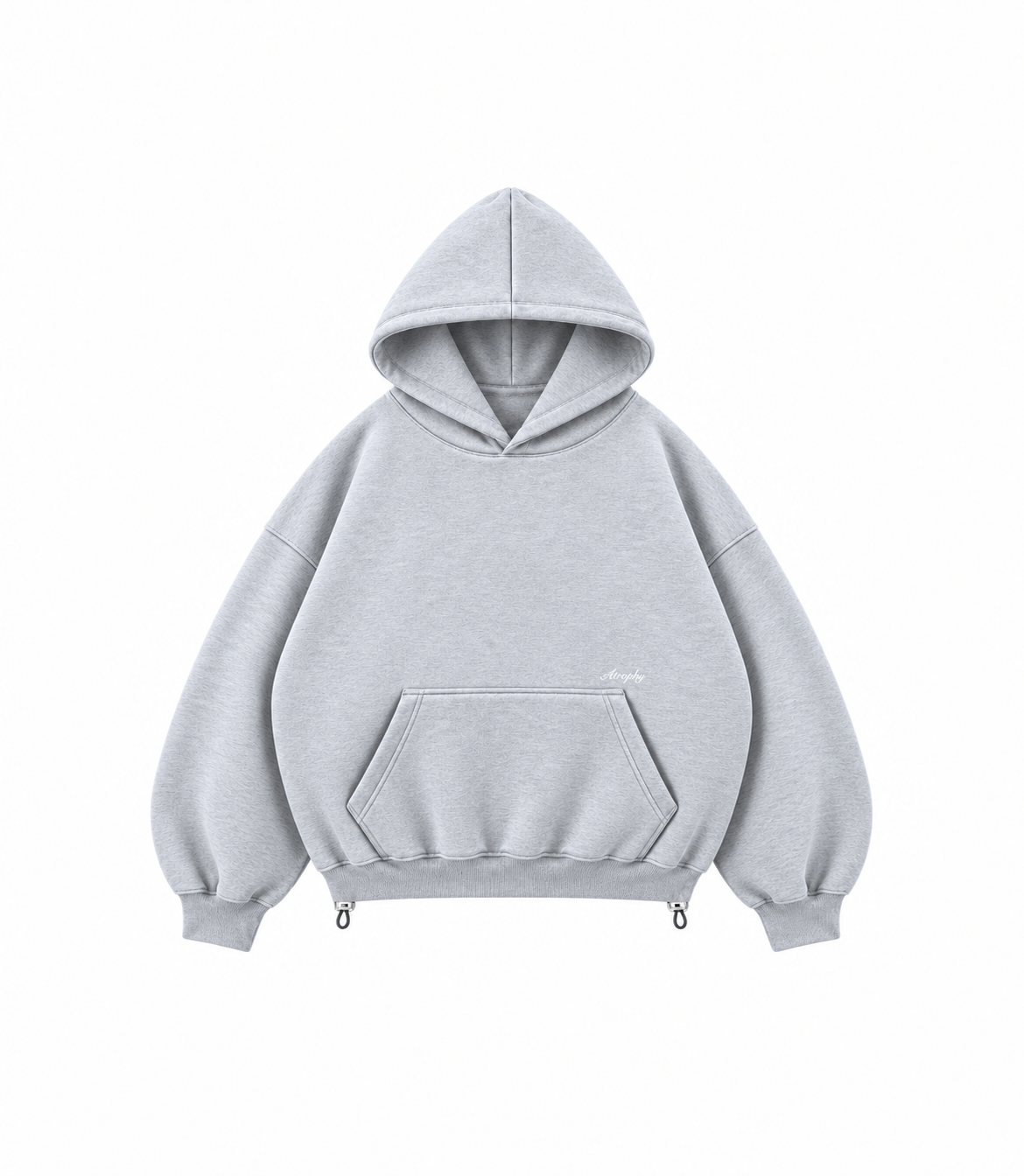 Basic Hoodie - Grey Melange – zdjęcie produktu na białym tle