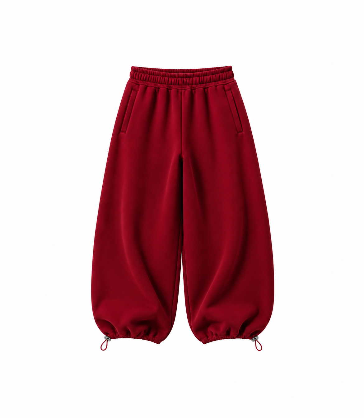 Basic Sweatpants - Burgundy – zdjęcie produktu na białym tle