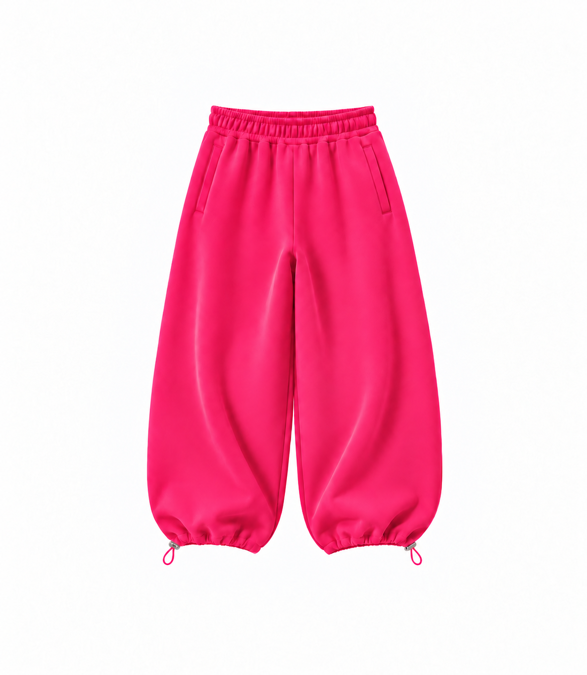 Basic Sweatpants - Berry Pink – neonowy róż