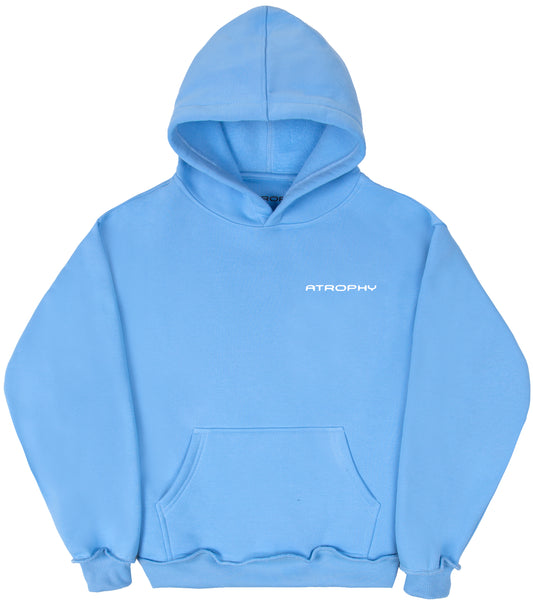 Hoodie Small Logo Baby Blue