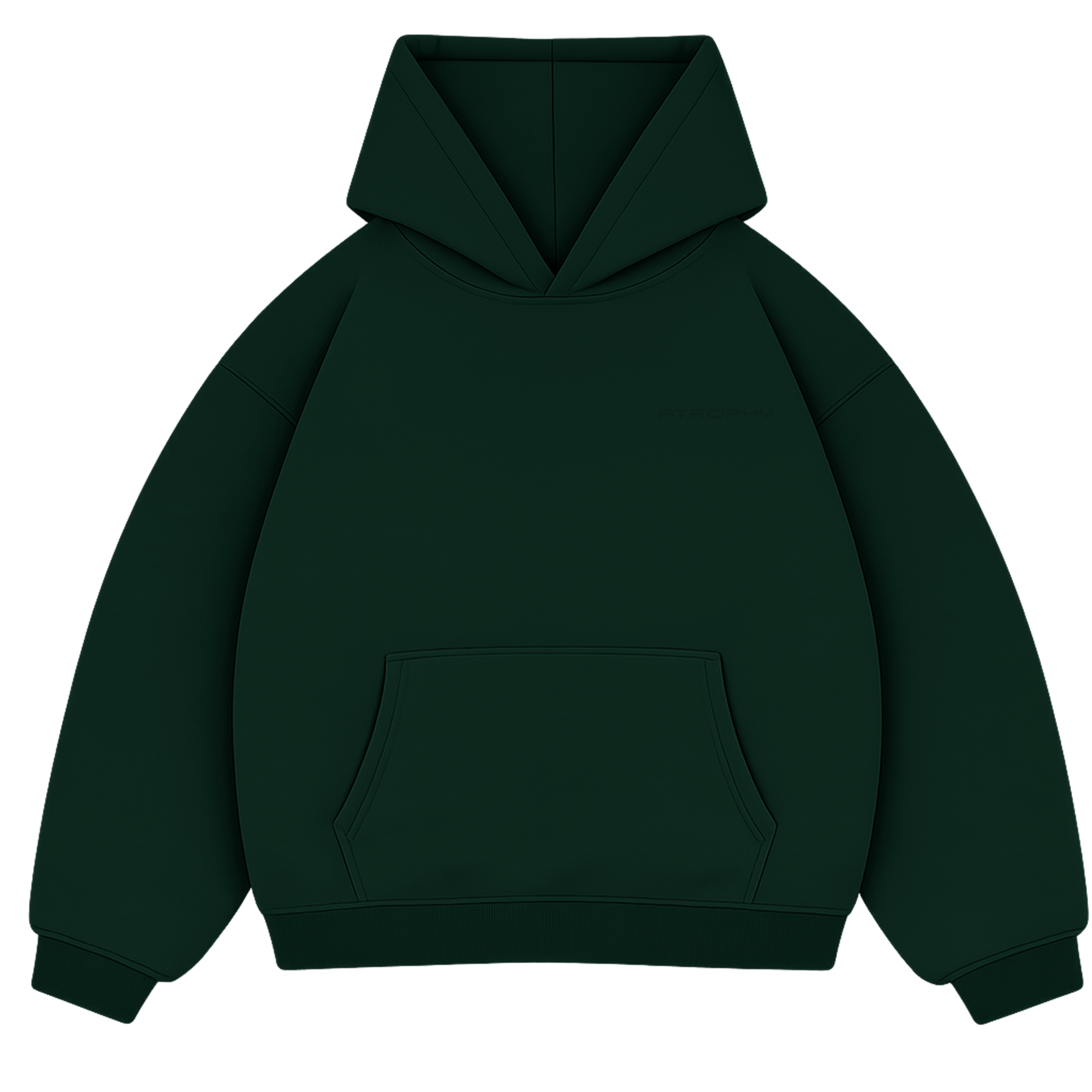 Miękka zielona bluza Soft Bottle Green marki Atrophy na zdjęciu, wygodny materiał i nowoczesny design.