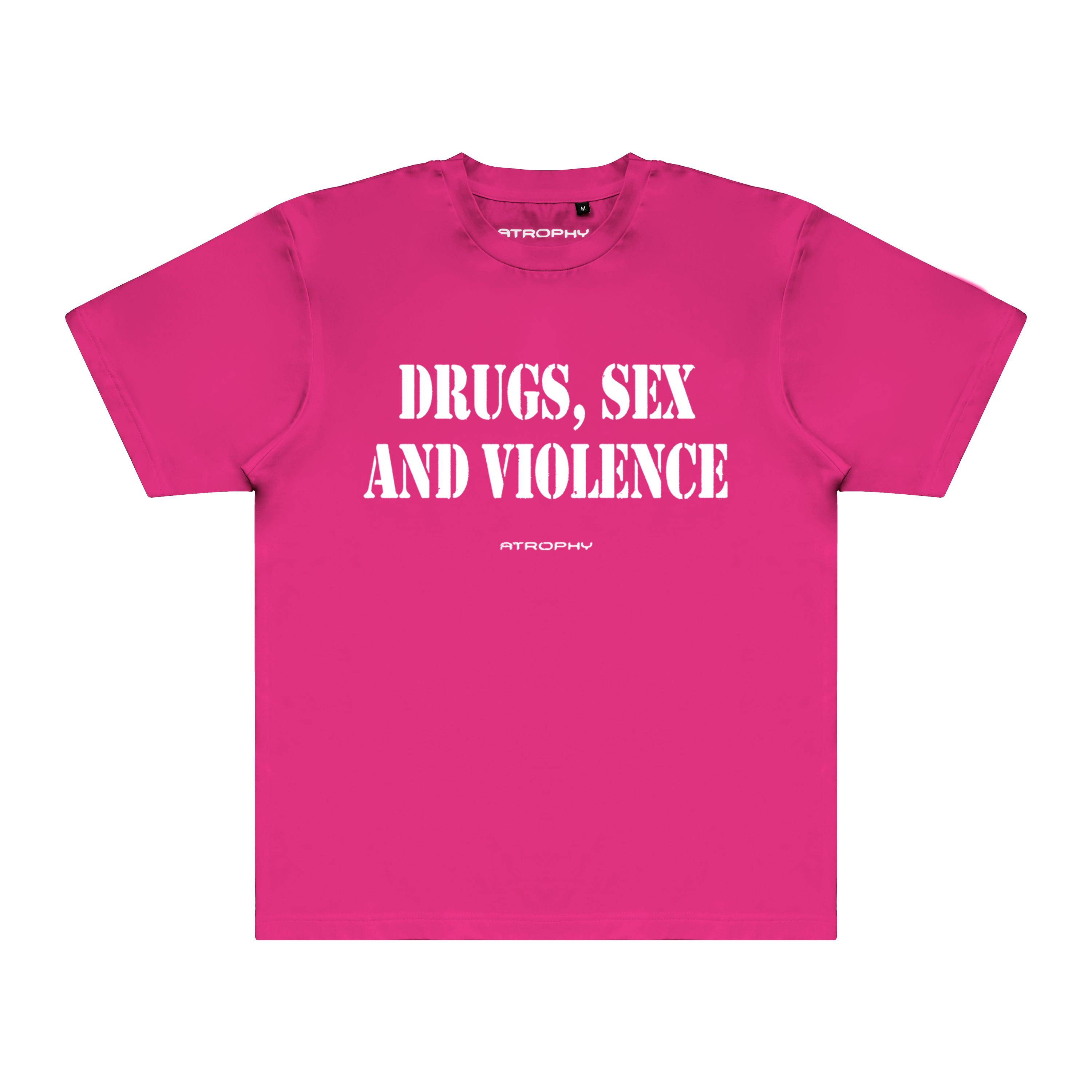 Drugs Sex Violence Tee Pink