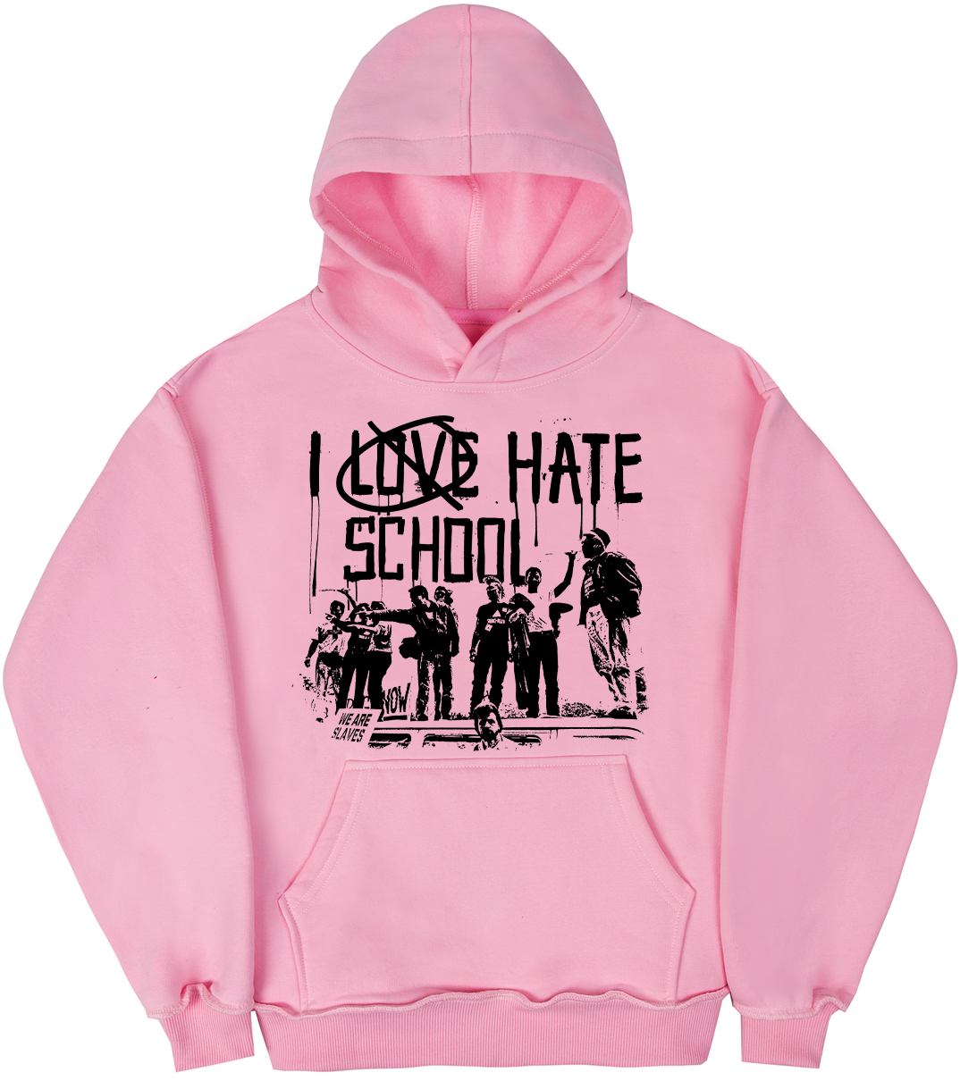 I Hate School Baby Pink Logo