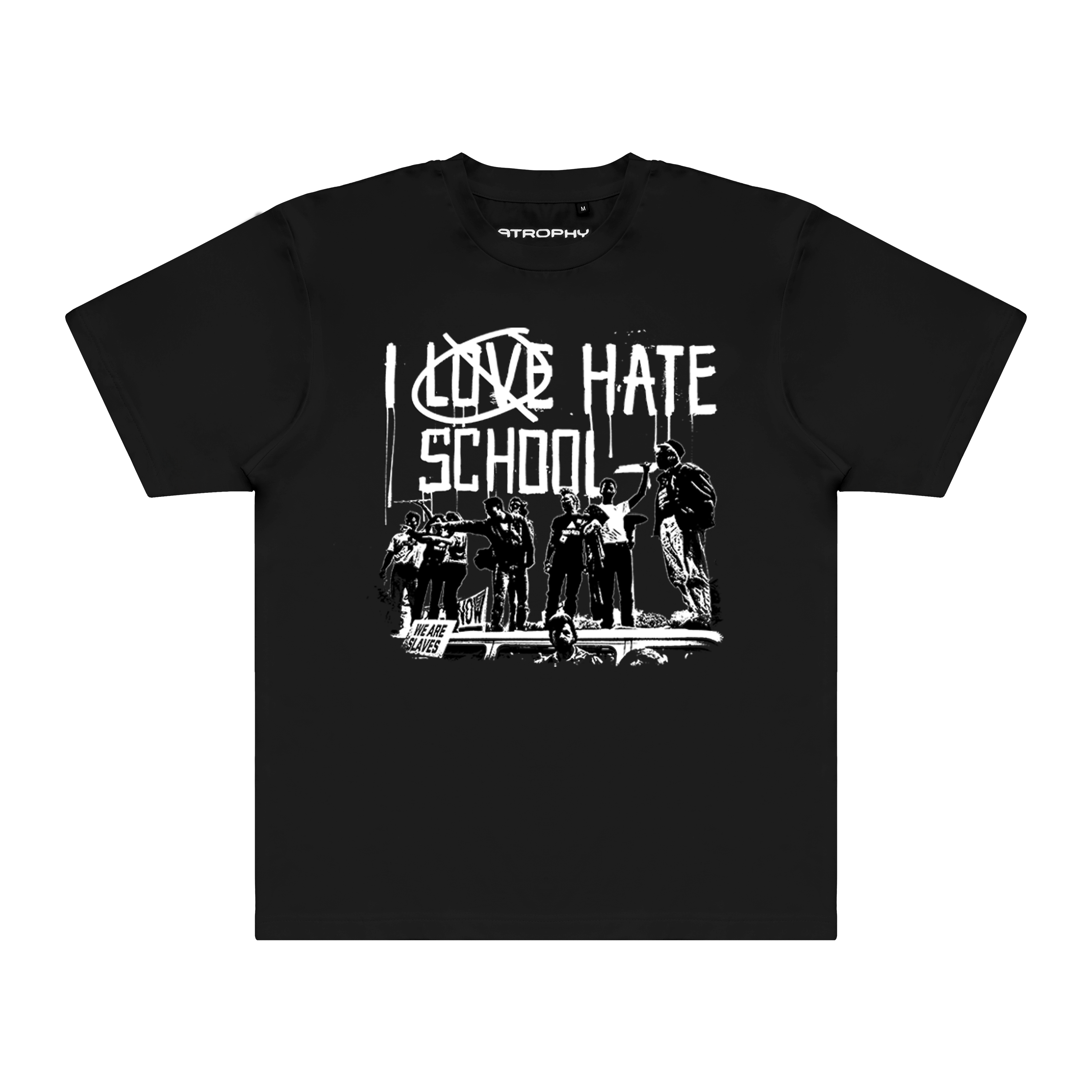 I Hate School Tee Black