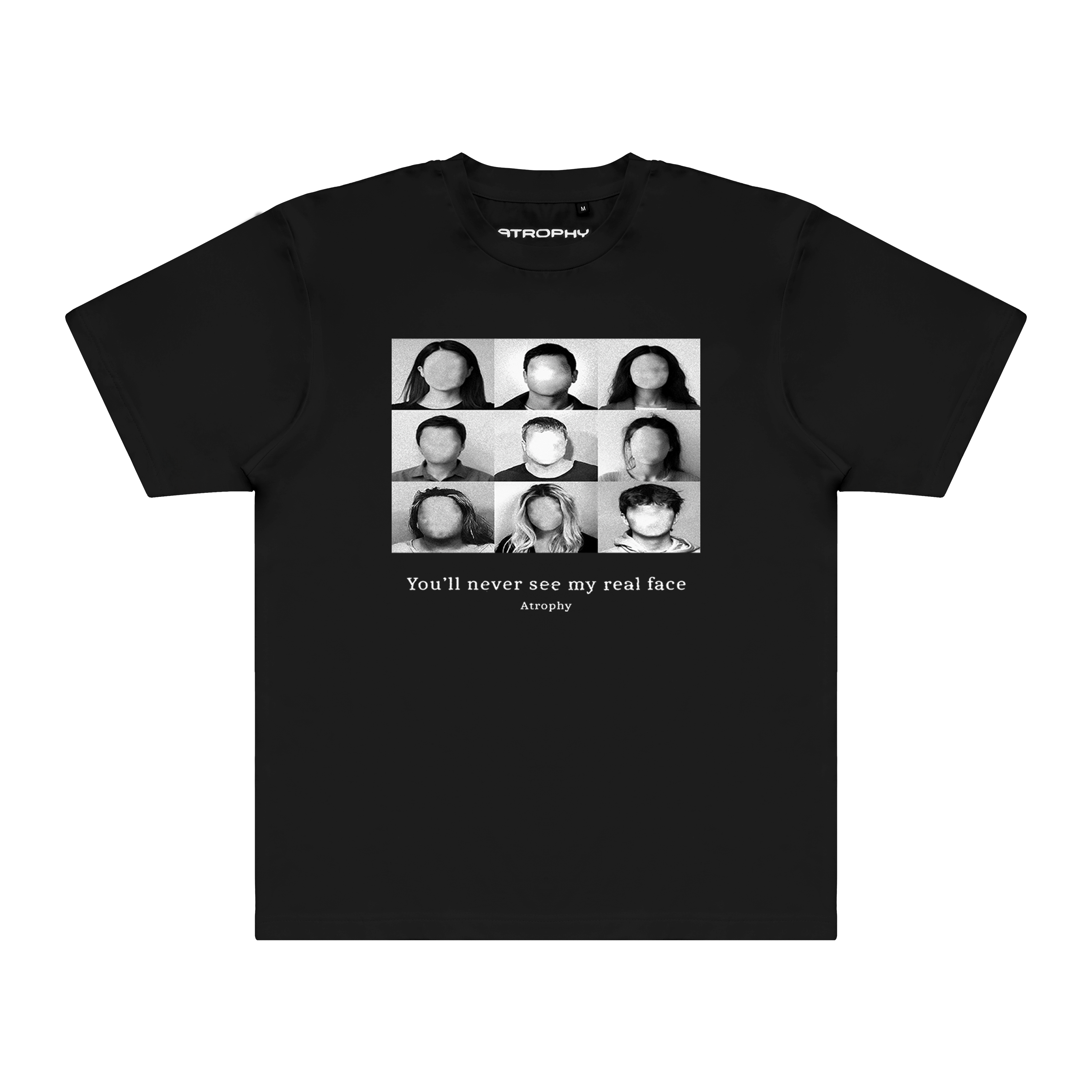 Never See My Real Face Tee Black