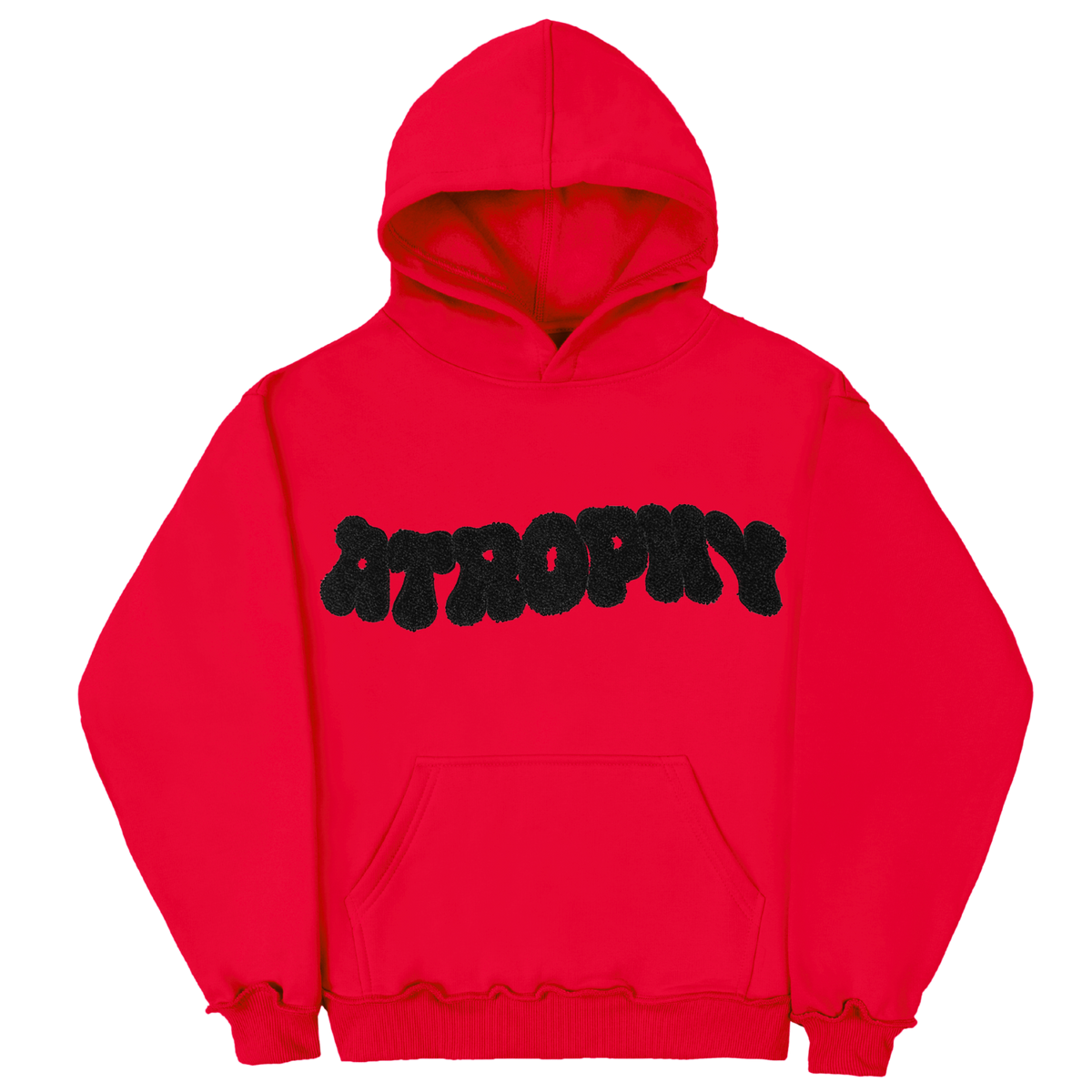 Bluza Chenille Red-Black 340Gsm