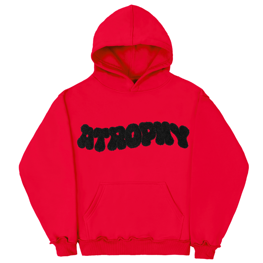 Bluza Chenille Red-Black 340Gsm