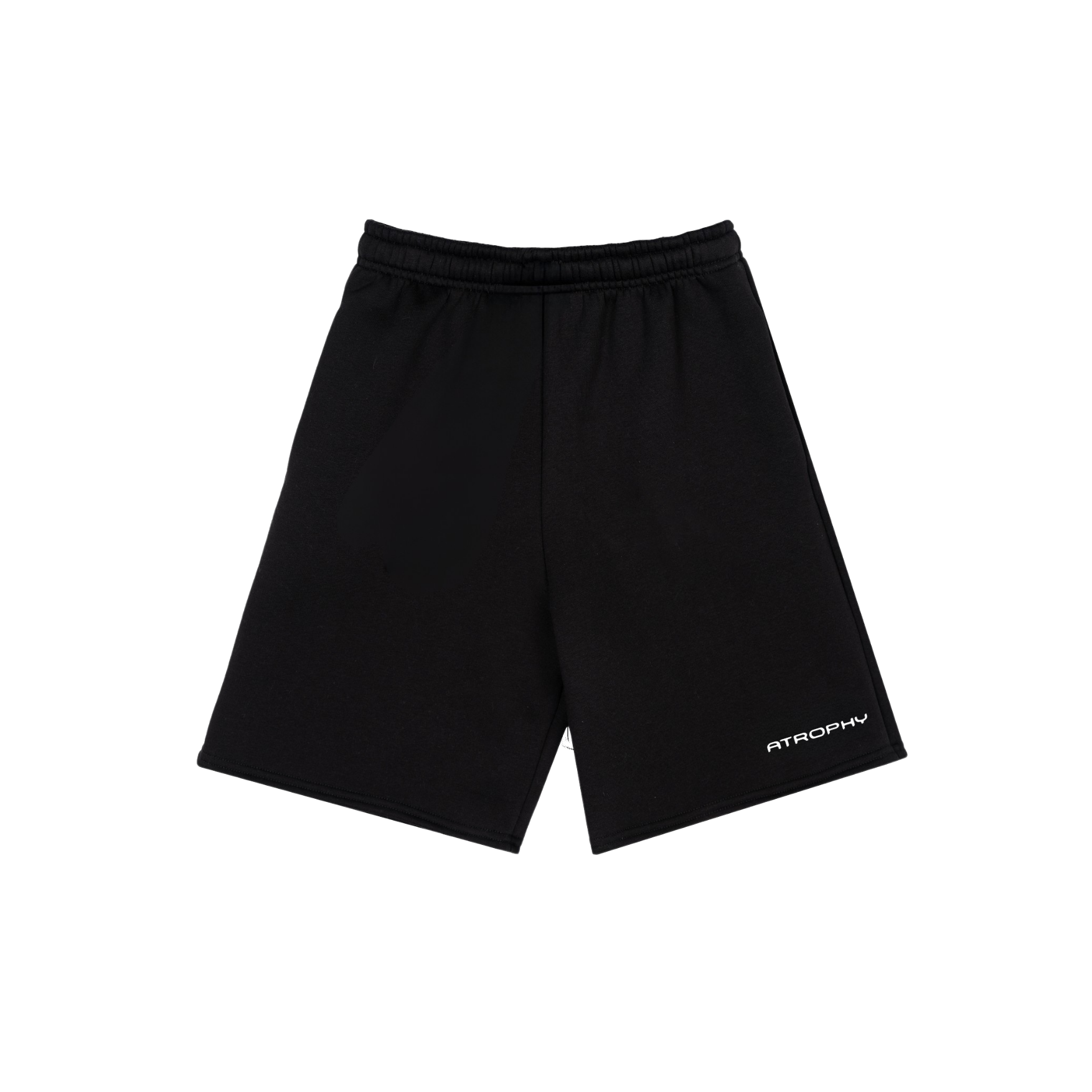 Czarna bluza Atrophy Szorty Black 340Gsm z miękkiego materiału, widoczny detal i tekstura tkaniny na obrazie.