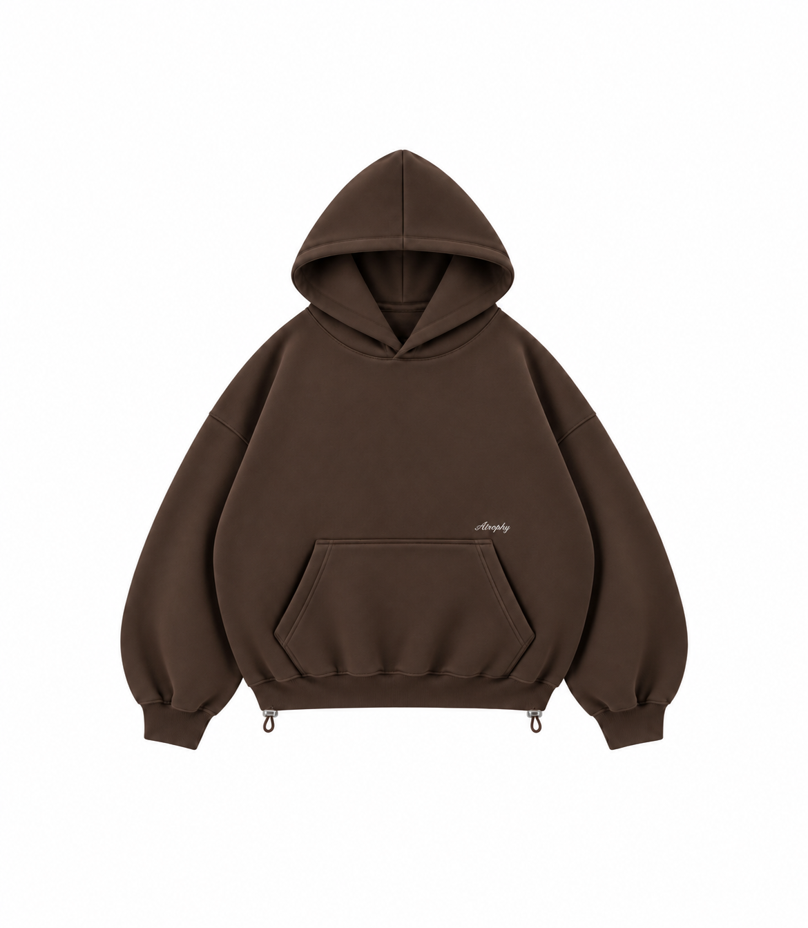 Basic Hoodie - Brown – zdjęcie produktu na białym tle