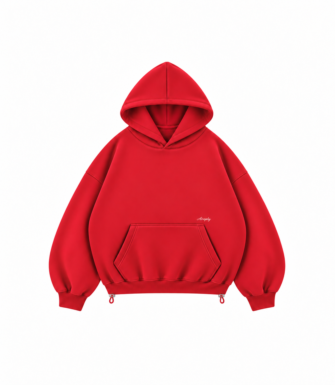 Basic Hoodie - Red – zdjęcie produktu na białym tle