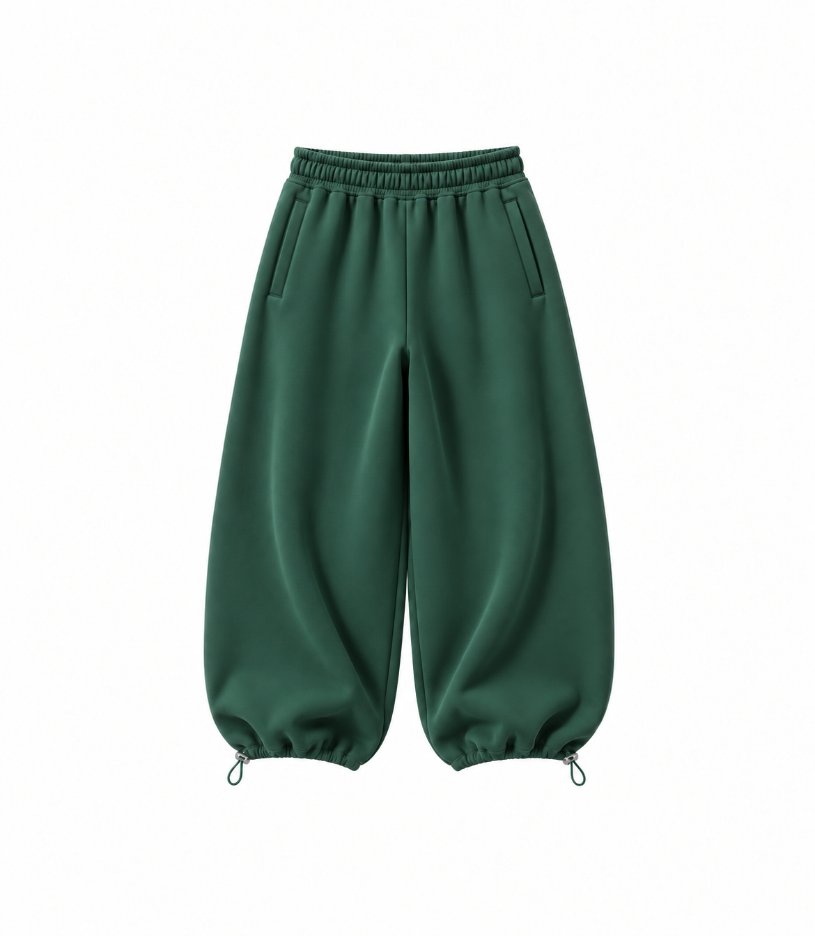 Basic Sweatpants - Bottle Green – zdjęcie produktu na białym tle