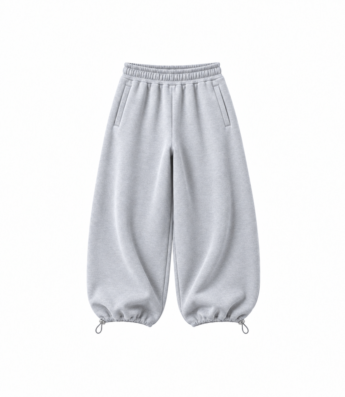Basic Sweatpants - Grey Melange – zdjęcie produktu na białym tle