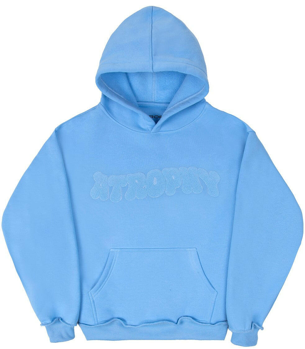 Chenille Baby Blue Logo - atrophy