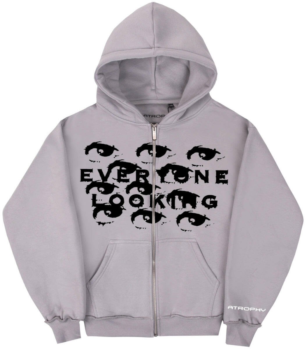 Zip Everyone Looking Silver Grey - atrophy