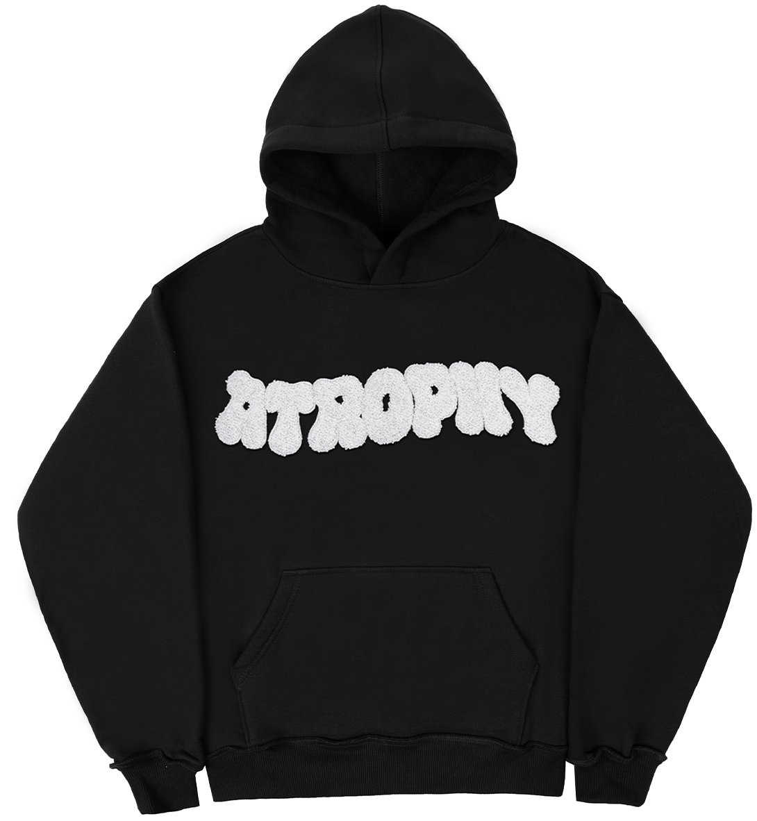 Chenille Black White Logo - atrophy