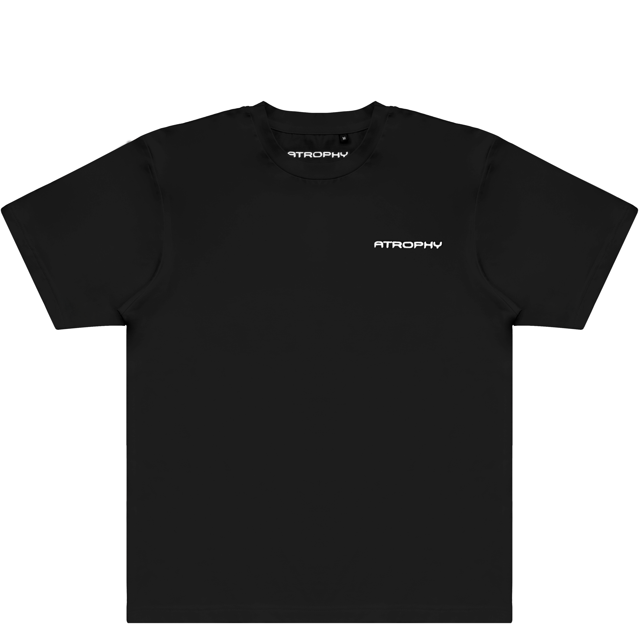 Tee Black Logo White - atrophy