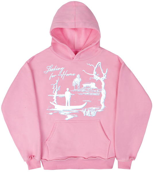 Hoodie Looking for Home Baby Pink