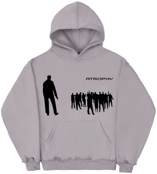 Hoodie One Moment Silver Grey