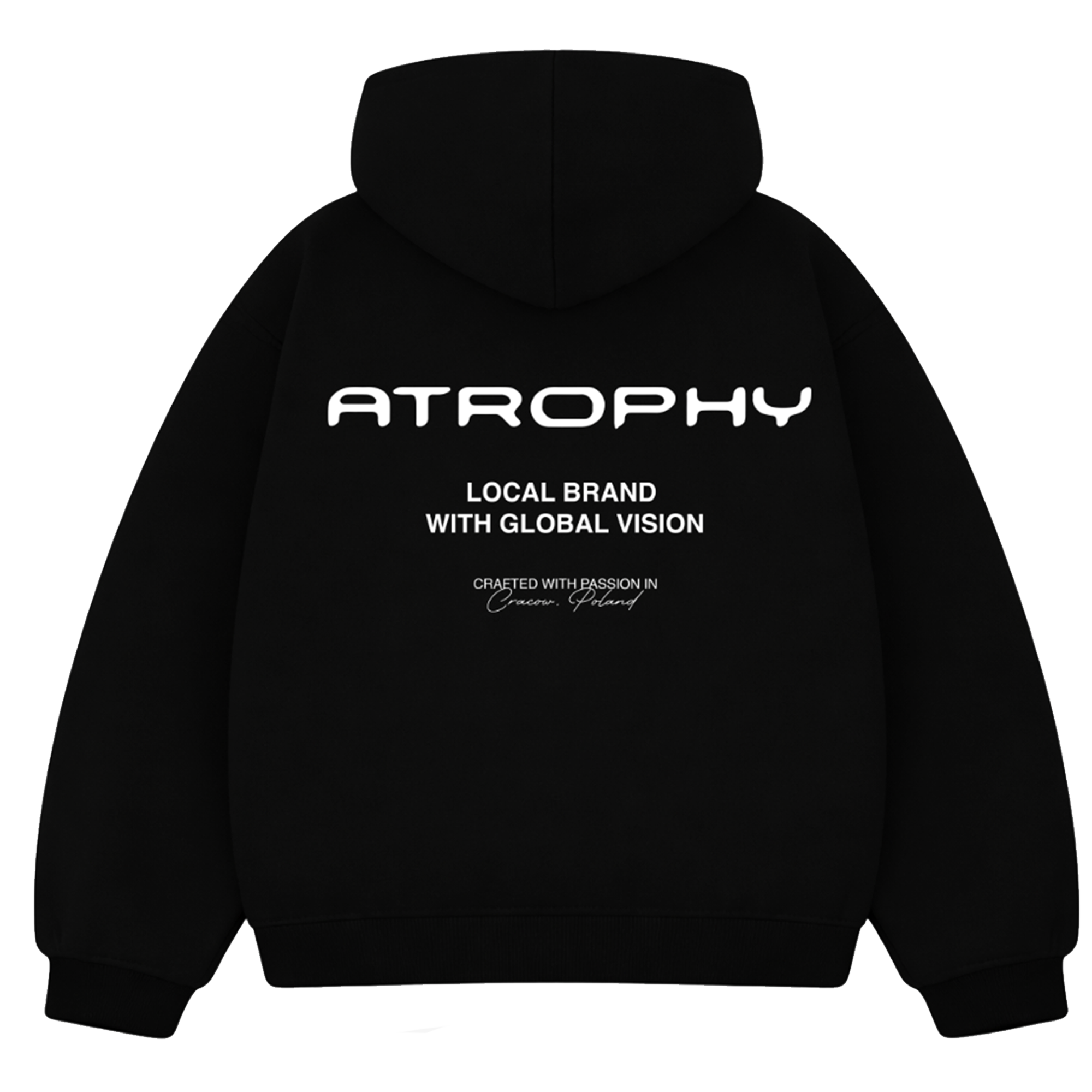Bluza Atrophy Signature - Atrophy, czarna z logo na przodzie, casualowy styl, wygodny materiał, na co dzień, m.png