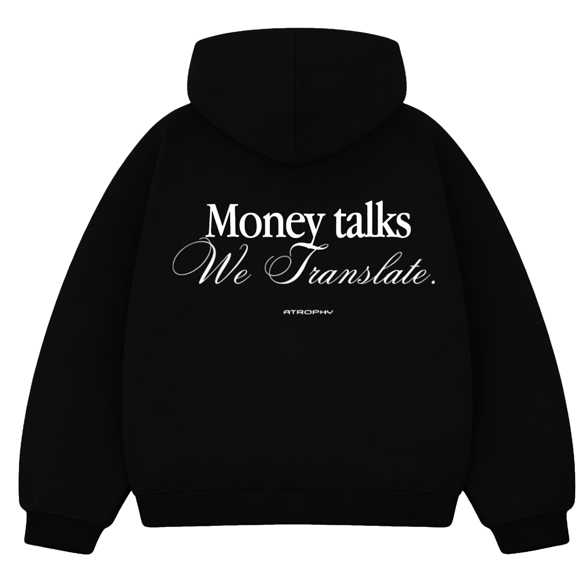 Bluza marki Atrophy Signature - Money Talks, czarna z nadrukiem na przodzie, komfortowa i stylowa odzież codzienna