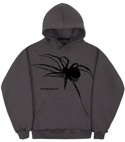 Hoodie Spider Grey